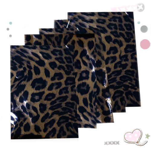 A4 - 5 FEUILLES TRANSFERT LEOPARD