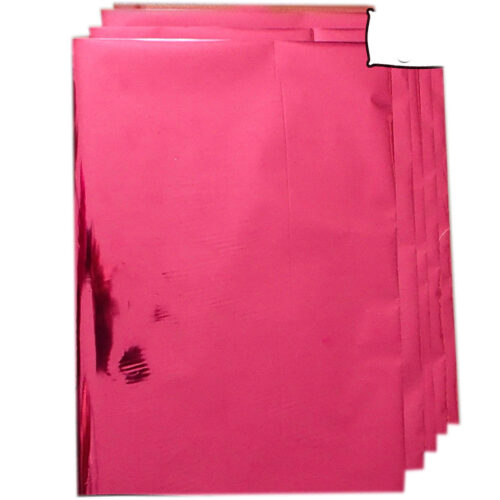 A4 - 5 FEUILLES TRANSFERT METALLIQUE FUSHIA