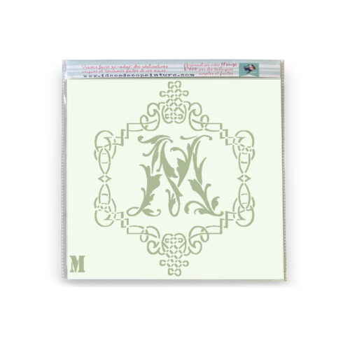 POCHOIR MONOGRAMME M