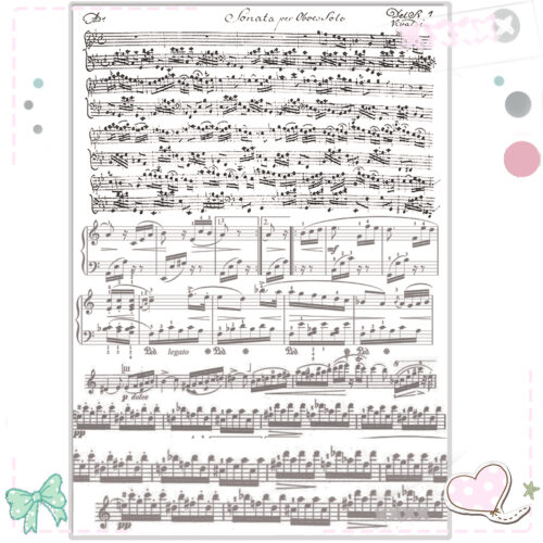 Feuille A4 - Partition musique