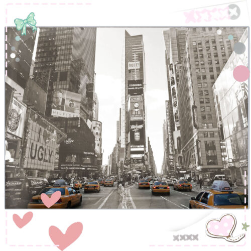 Feuille A4 - Time square