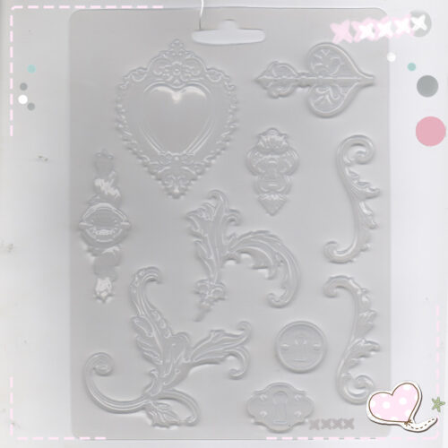 Moule en pvc souple taille A5 - Volutes