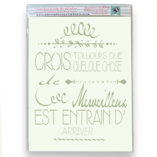 POCHOIR CROIS