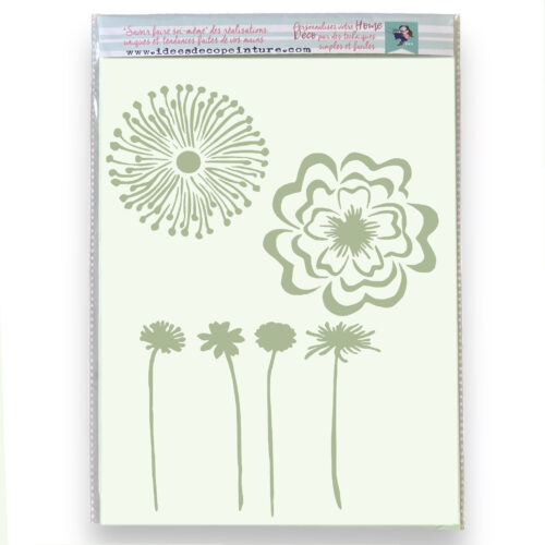 POCHOIR FLEUR 2
