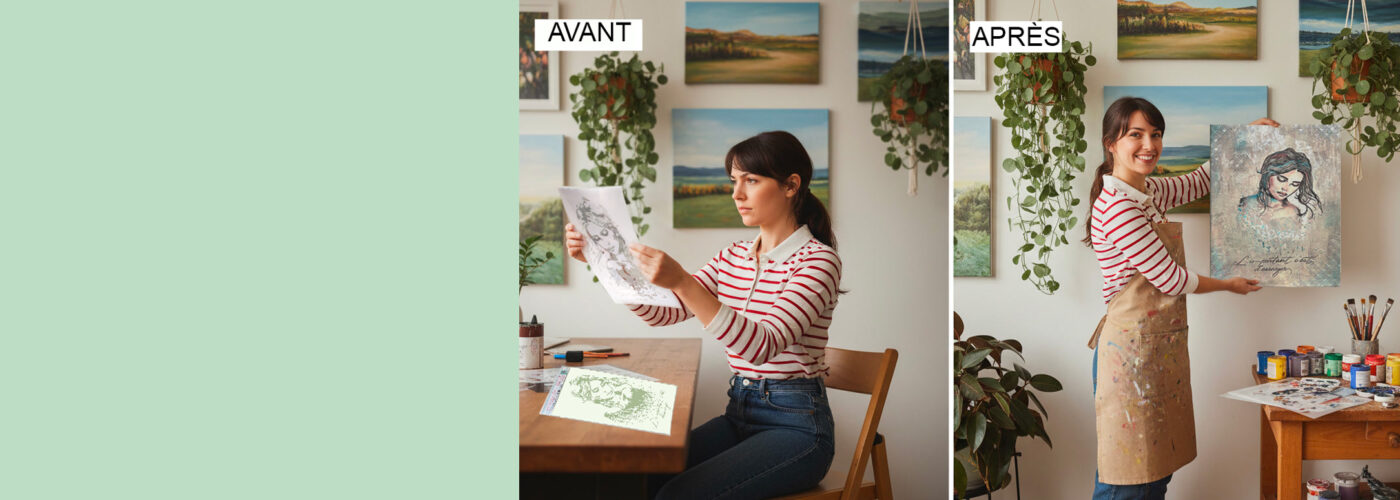 Créer un tableau magnifique en toute simplicité même si vous n'avez jamais peint